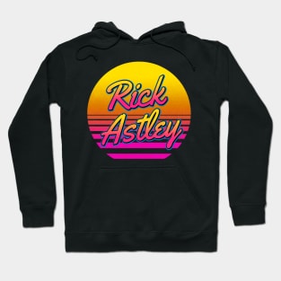 Rick Personalized Name Birthday Retro 80s Styled Gift Hoodie